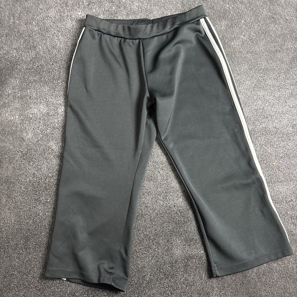 Nick And Sarah Sport Women’s Size 4 Capri Legging Black With Stripe Stretch Pant